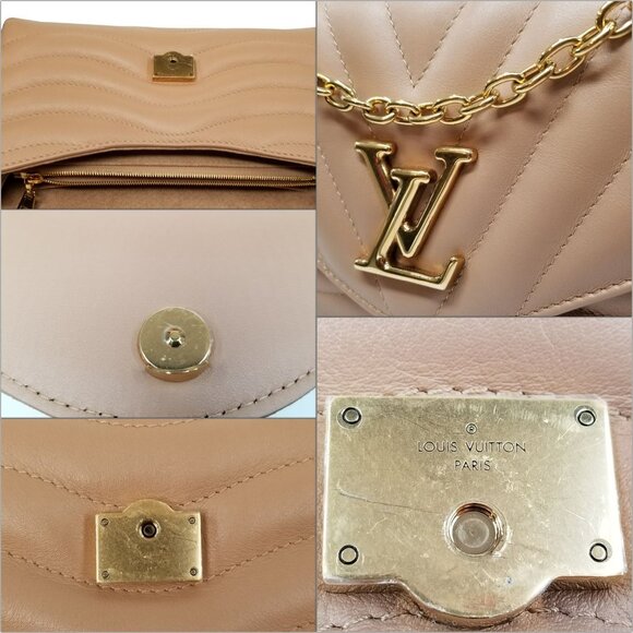 Louis Vuitton New Wave Chain Bag MM Noisette Hazelnut Brown Leather Crossbody - Picture 13 of 16